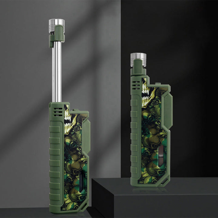 Accendino gonfiabile a butano per esterni con maniglia retrattile - Camuffare - image 0