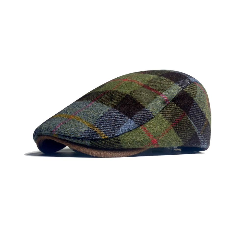 Cappello basco tradizionale da uomo con motivo a scacchi - Verde - Regolabile (22 - 22 7/8'') - image 1