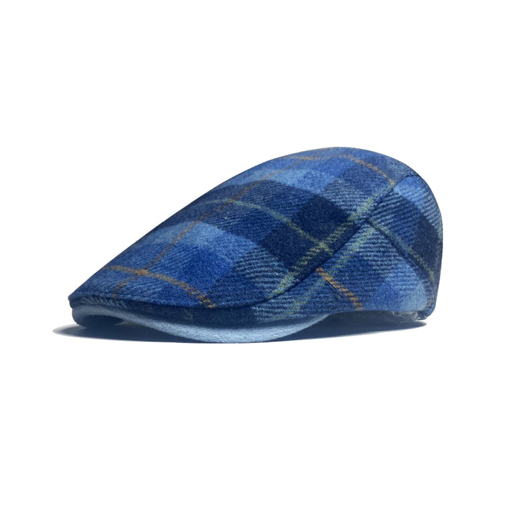 Cappello basco tradizionale da uomo con motivo a scacchi - Blu - Regolabile (22 - 22 7/8'') - image 2