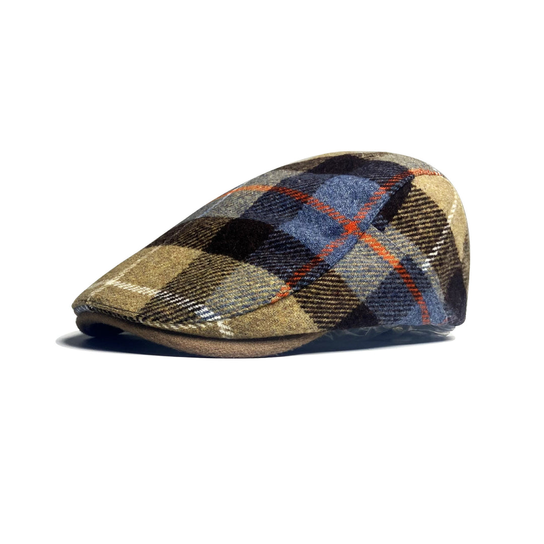 Cappello basco tradizionale da uomo con motivo a scacchi - Cachi - Regolabile (22 - 22 7/8'') - image 0