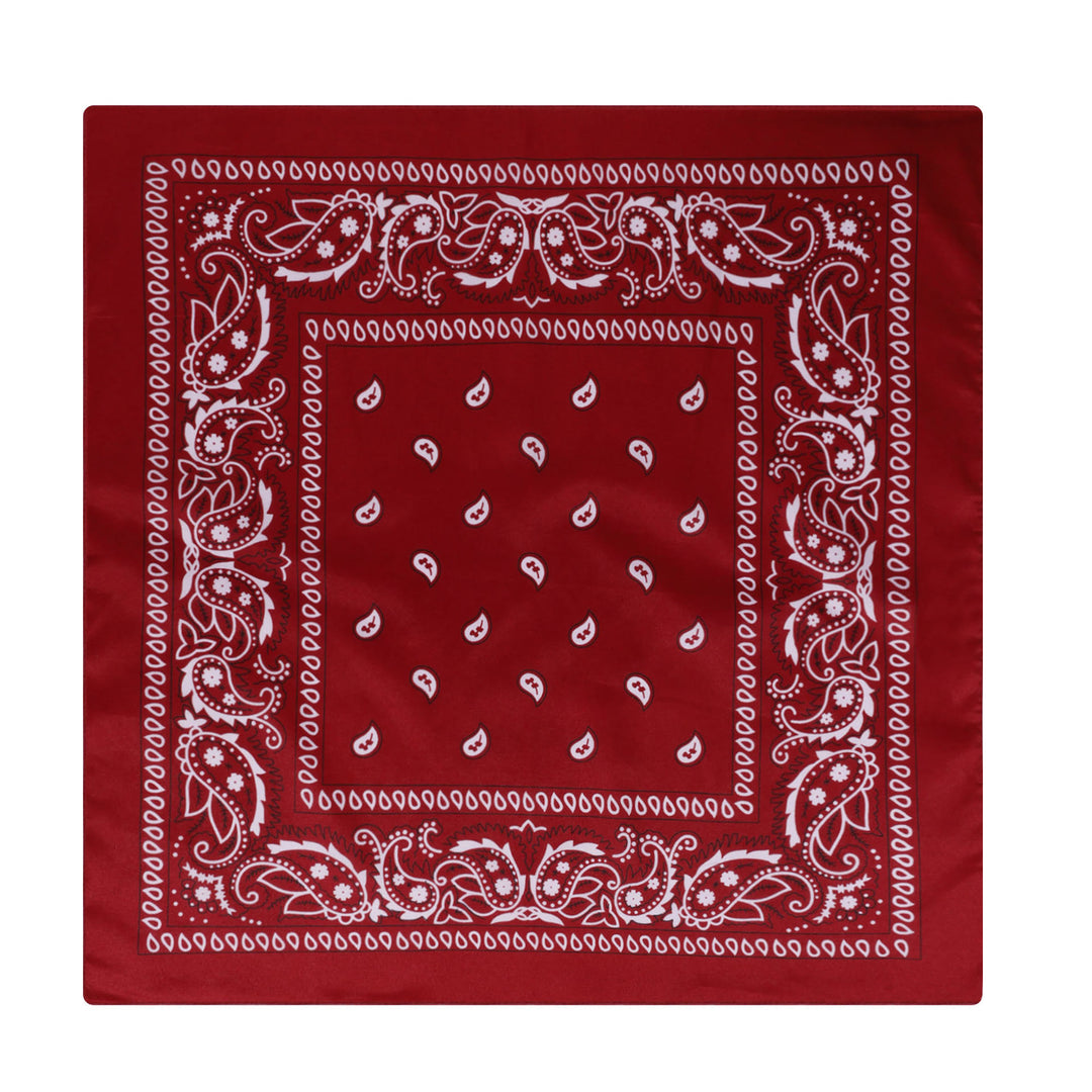 Fazzoletto da taschino con stampa Paisley Cashew e fibbia marrone a forma di barca a vela - Stile n. 18 - image 19