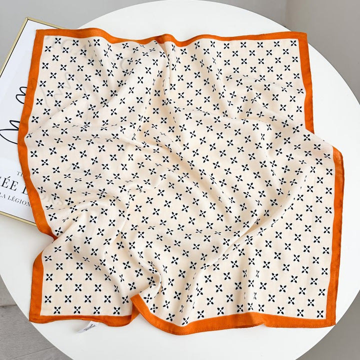 Fazzoletto da taschino con motivo anacardi a contrasto retrò e fibbia a fiore - Stile n. 19 - image 24