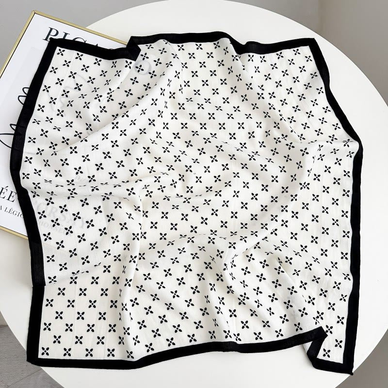 Fazzoletto da taschino con motivo anacardi a contrasto retrò e fibbia a fiore - Stile n. 17 - image 22