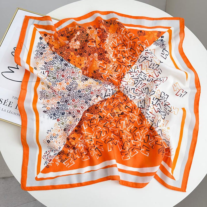 Fazzoletto da taschino con motivo anacardi a contrasto retrò e fibbia a fiore - Stile n. 8 - image 13