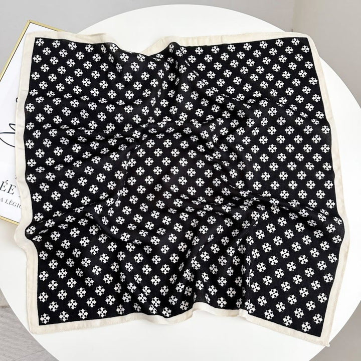 Fazzoletto da taschino con motivo anacardi a contrasto retrò e fibbia a fiore - Stile n. 16 - image 21