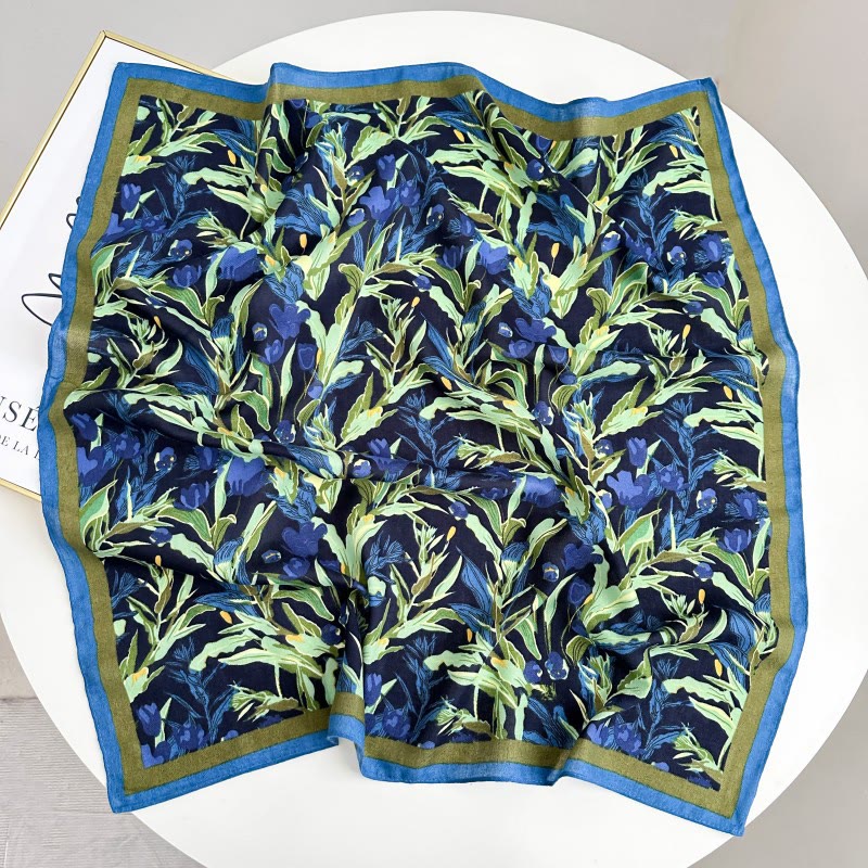 Fazzoletto da taschino con motivo anacardi a contrasto retrò e fibbia a fiore - Stile n. 29 - image 34