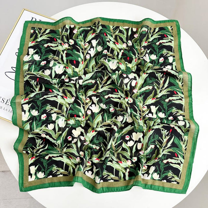 Fazzoletto da taschino con motivo anacardi a contrasto retrò e fibbia a fiore - Stile n. 27 - image 32