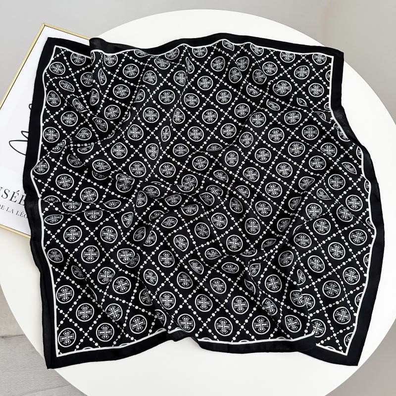 Fazzoletto da taschino con motivo anacardi a contrasto retrò e fibbia a fiore - Stile n. 31 - image 36