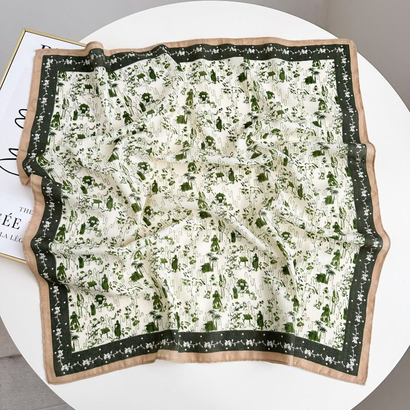 Fazzoletto da taschino con motivo anacardi a contrasto retrò e fibbia a fiore - Stile n. 20 - image 25