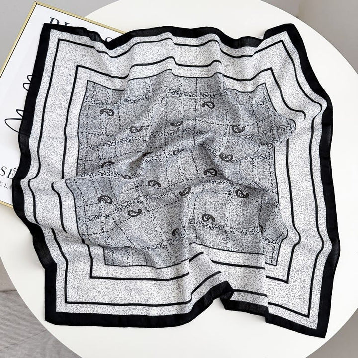 Fazzoletto da taschino con motivo anacardi a contrasto retrò e fibbia a fiore - Stile n. 14 - image 19