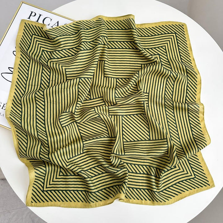 Fazzoletto da taschino con motivo anacardi a contrasto retrò e fibbia a fiore - Stile n. 23 - image 28