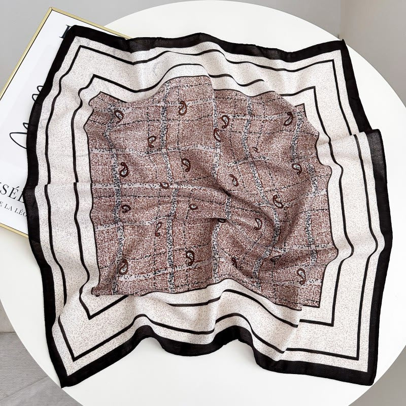 Fazzoletto da taschino con motivo anacardi a contrasto retrò e fibbia a fiore - Stile n. 13 - image 18