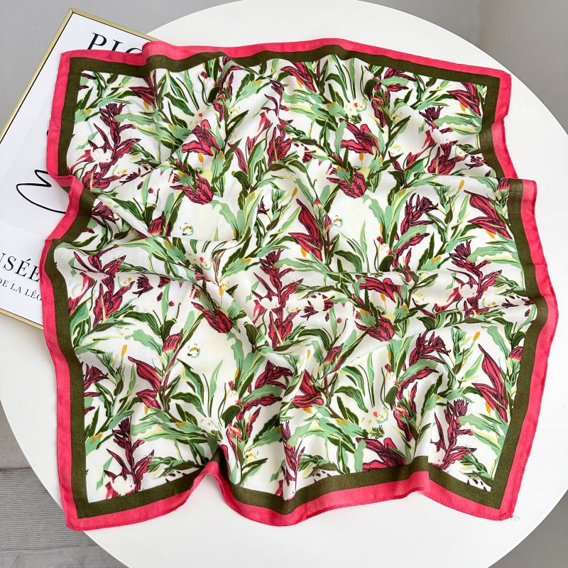 Fazzoletto da taschino con motivo anacardi a contrasto retrò e fibbia a fiore - Stile n. 26 - image 31