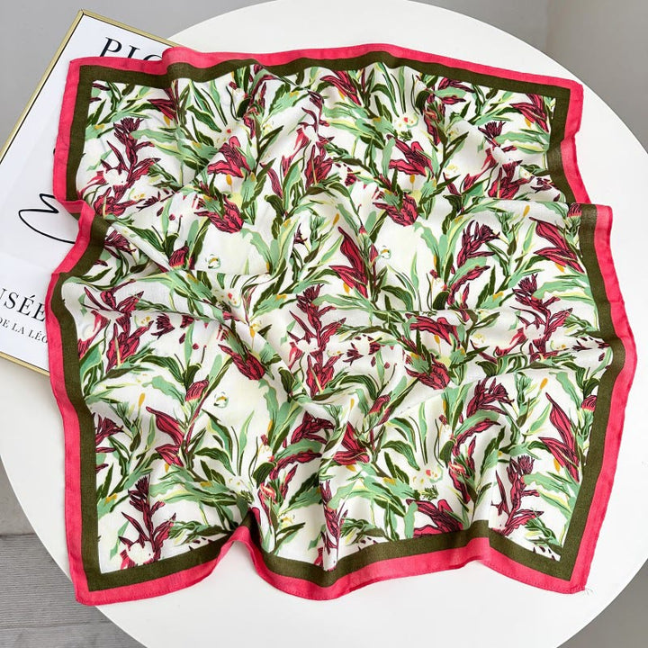 Fazzoletto da taschino con motivo anacardi a contrasto retrò e fibbia a fiore - Stile n. 26 - image 31