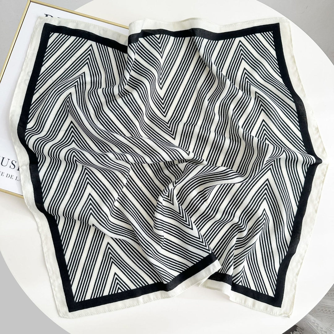 Fazzoletto da taschino con motivo anacardi a contrasto retrò e fibbia a fiore - Stile n. 4 - image 9