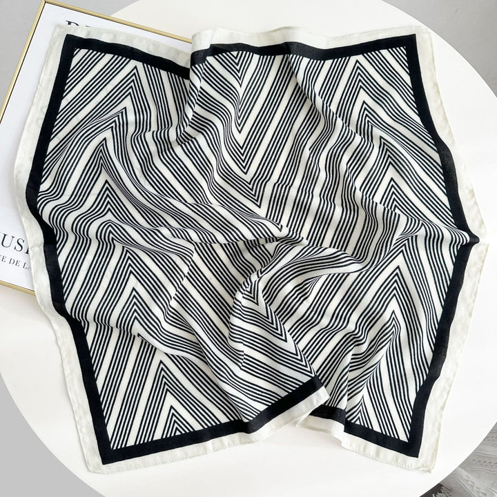 Fazzoletto da taschino con motivo anacardi a contrasto retrò e fibbia a fiore - Stile n. 4 - image 9