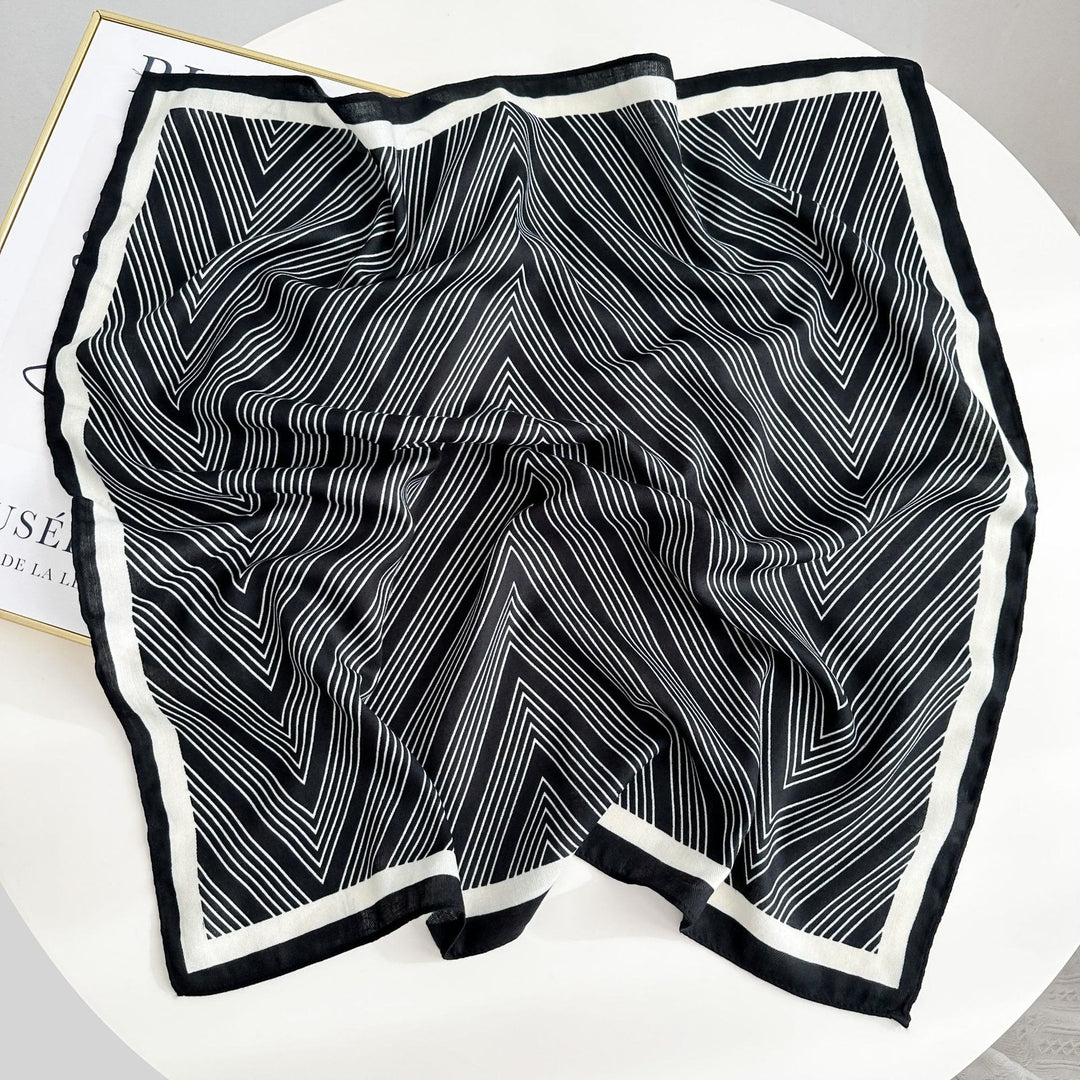 Fazzoletto da taschino con motivo anacardi a contrasto retrò e fibbia a fiore - Stile n. 5 - image 10