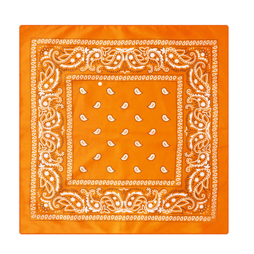 Fazzoletto da taschino vintage con stampa Paisley Cashew e fibbia a stella argentata - Stile n. 14 - image 15