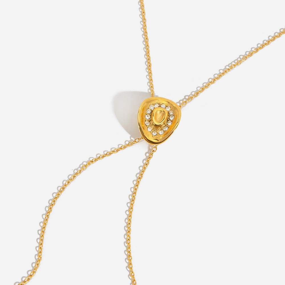 Collana a forma di cappello da cowboy occidentale con strass brillanti - image 7