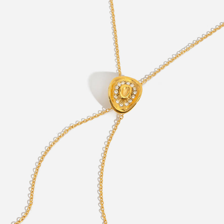 Collana a forma di cappello da cowboy occidentale con strass brillanti - image 7