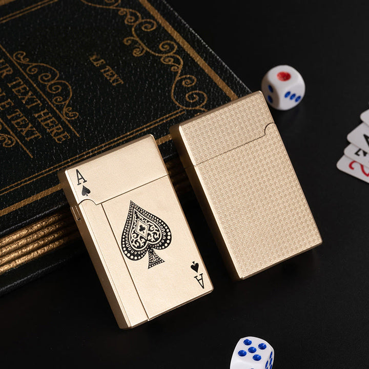 Creative Metal Spade A Accendino a butano da poker - Asso di picche - image 1