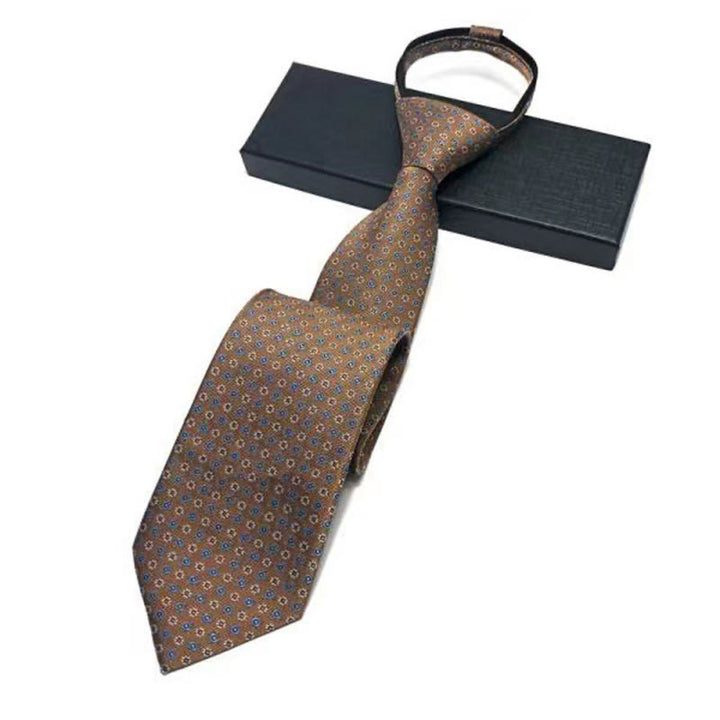 Cravatta regolabile pre-annodata da uomo con motivo vintage - Stile n. 8 - image 8