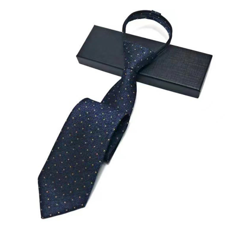 Cravatta regolabile pre-annodata da uomo con motivo vintage - Stile n. 7 - image 7