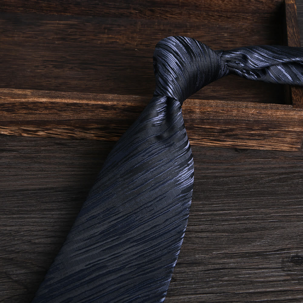 Cravatta formale da uomo con motivo floreale jacquard testurizzato - Stile n. 1 - image 1