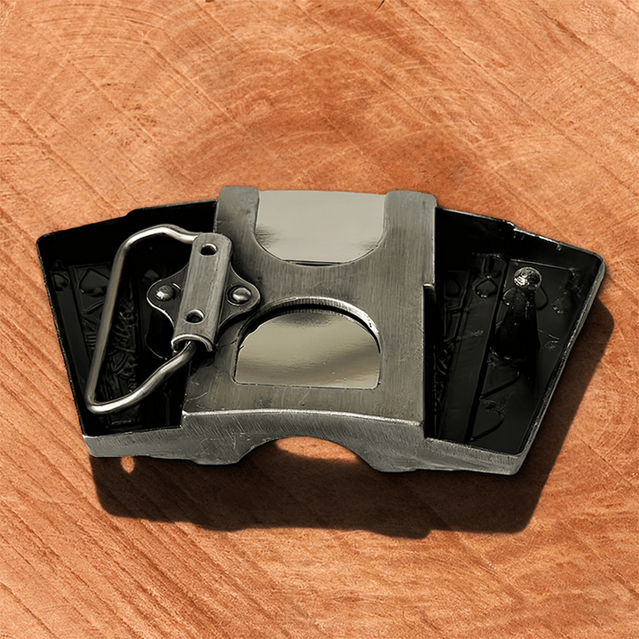 Cintura in pelle fai da te da uomo con accendino nascosto - image 4