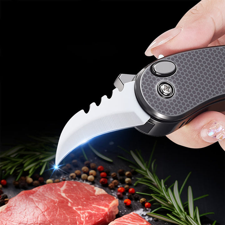 Coltello pieghevole EDC 2 in 1, accendino a butano in lega - image 3