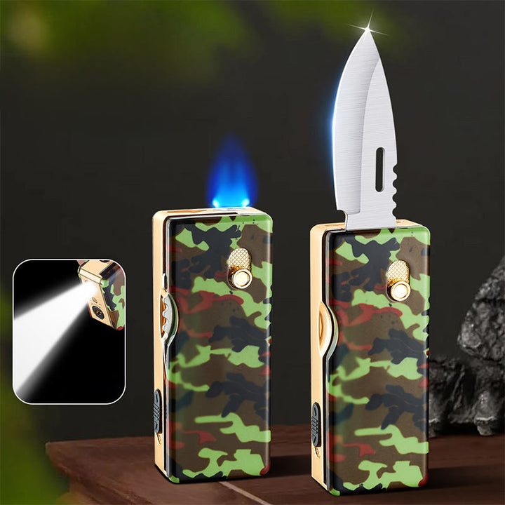 Accendino pieghevole con illuminazione a forma di cavallo dorato 2 in 1 - Camuffare - image 10