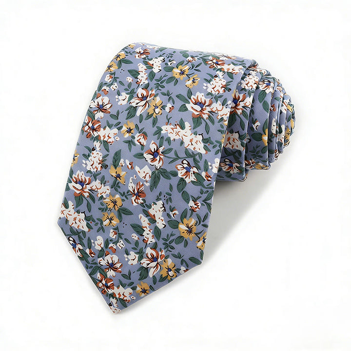Cravatta da uomo in cotone con stampa floreale elegante vintage - Stile n. 4 - image 4