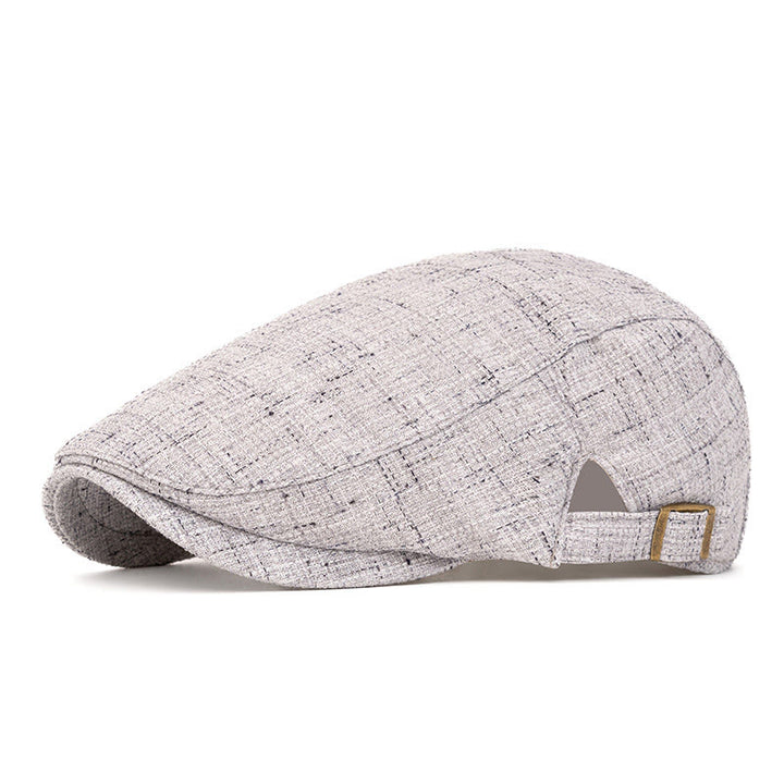 Cappello basco regolabile con trama intrecciata retrò estiva - Grigio - Regolabile (22"-24") - image 0