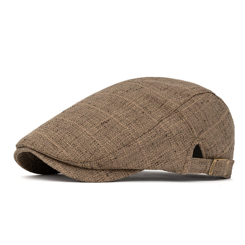 Cappello basco regolabile con trama intrecciata retrò estiva - Caffè - Regolabile (22"-24") - image 8