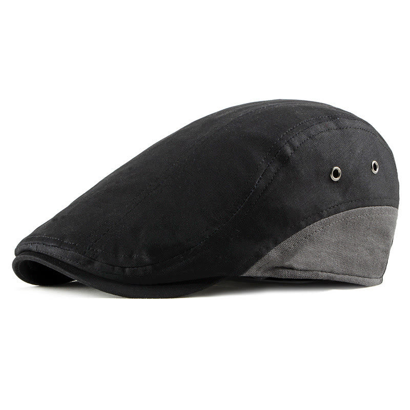 Cappello basco traspirante con pannello a contrasto casual estivo - Nero - Regolabile (21 5/8"-23 1/4") - image 3
