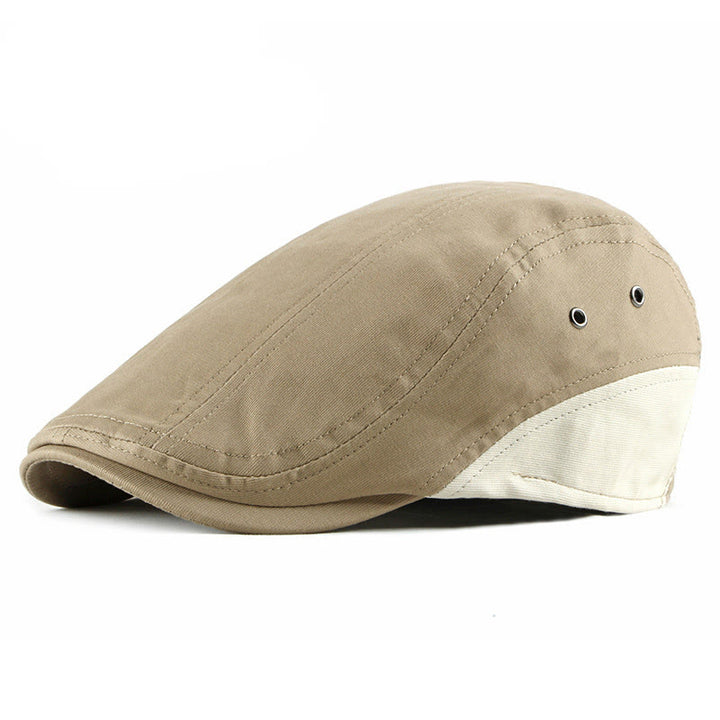 Berretto estivo casual traspirante con pannelli a contrasto. - Cachi - Regolabile (21 5/8"-23 1/4") - image 0