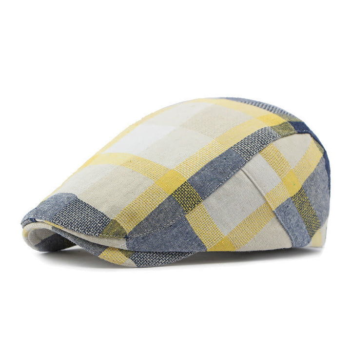 Cappello estivo traspirante in lino scozzese - Giallo - Regolabile (21 5/8"-23 1/4") - image 8