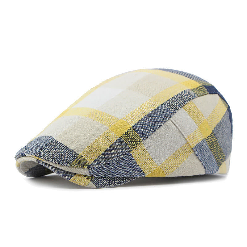Cappello estivo traspirante in lino scozzese - Giallo - Regolabile (21 5/8"-23 1/4") - image 8