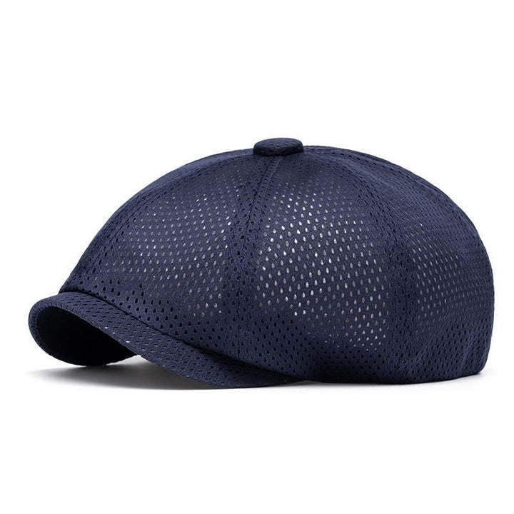Cappello estivo con basco traspirante in rete tinta unita senza tempo - Marina - M (22"-22 7/8") - image 9
