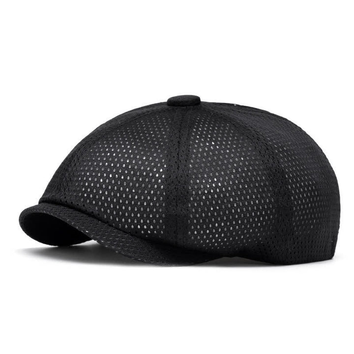 Cappello estivo con basco traspirante in rete tinta unita senza tempo - Nero - M (22"-22 7/8") - image 8