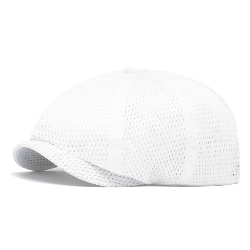 Cappello estivo con basco traspirante in rete tinta unita senza tempo - Bianco - M (22"-22 7/8") - image 10