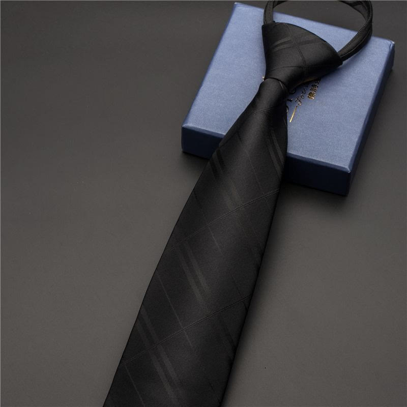 Cravatta vintage da uomo con stampa e fermacravatta intagliato - Stile n. 11 - Argento - image 14