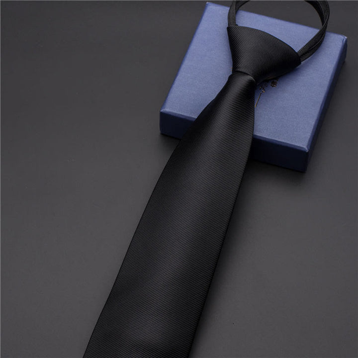 Cravatta vintage da uomo con stampa e fermacravatta intagliato - Stile n. 12 - Argento - image 16