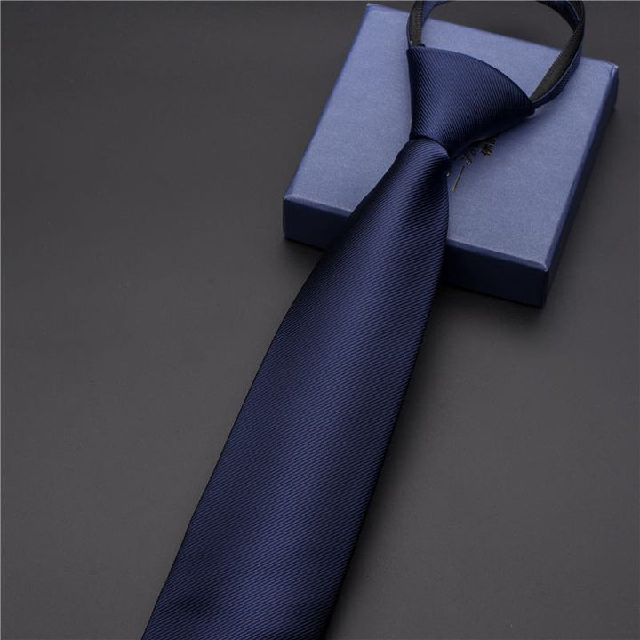 Cravatta vintage da uomo con stampa e fermacravatta intagliato - Stile n. 4 - Argento - image 5