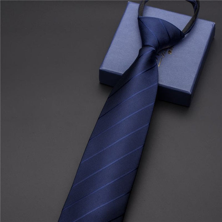 Cravatta vintage da uomo con stampa e fermacravatta intagliato - Stile n. 15 - Argento - image 20