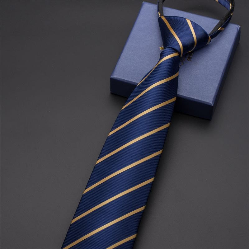 Cravatta vintage da uomo con stampa e fermacravatta intagliato - Stile n. 1 - Argento - image 1