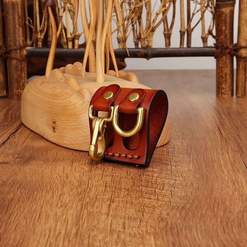 Portachiavi in ​​pelle con passante per cintura con clip a D per impieghi gravosi - image 11