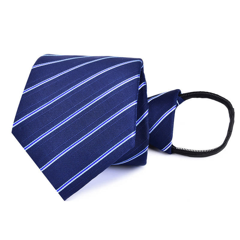 Set di cravatte e gemelli da uomo in arenaria blu di lusso - Stile n. 7 - image 9