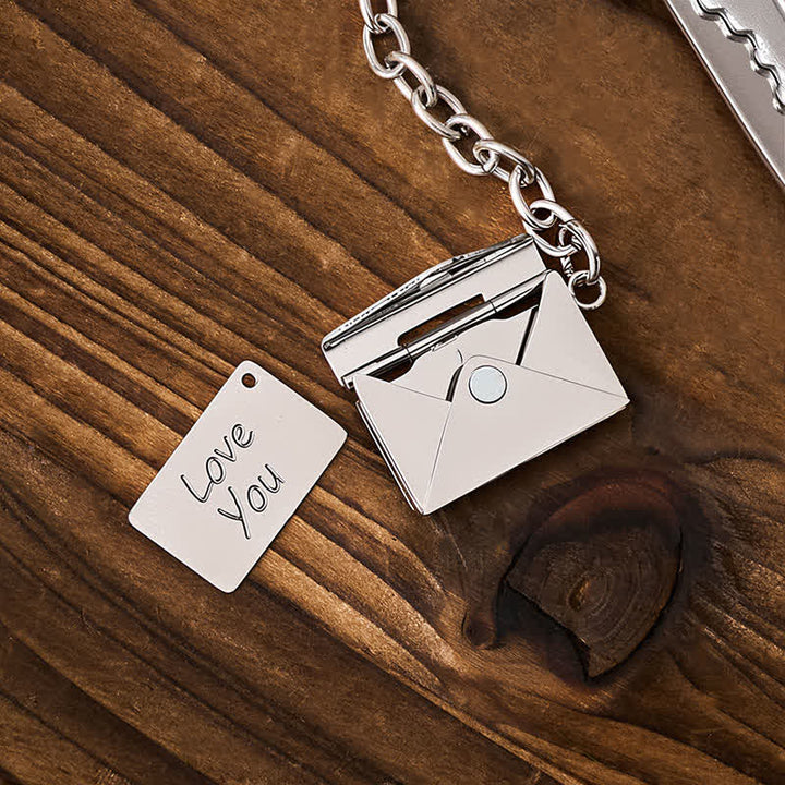 Portachiavi personalizzabile a forma di coltello tascabile a forma di chiave - image 2