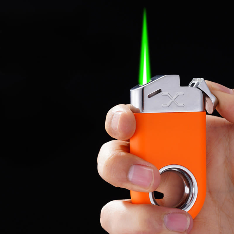 Accendino antivento con anello di decompressione e fiamma verde - image 0